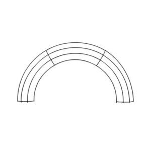5- Rainbow, half circle Shaped Wreath Forms, watermelon wreath. Wreath supplies.
